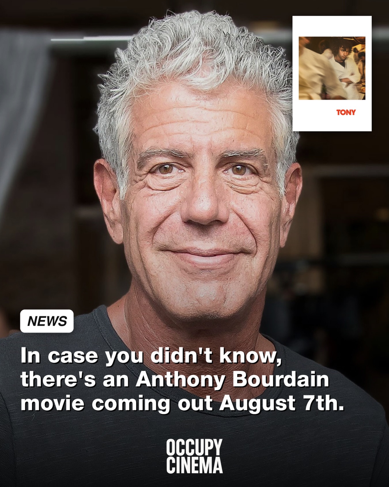 A24 Sets Late Summer Release for Anthony Bourdain Origin Story 'Tony'