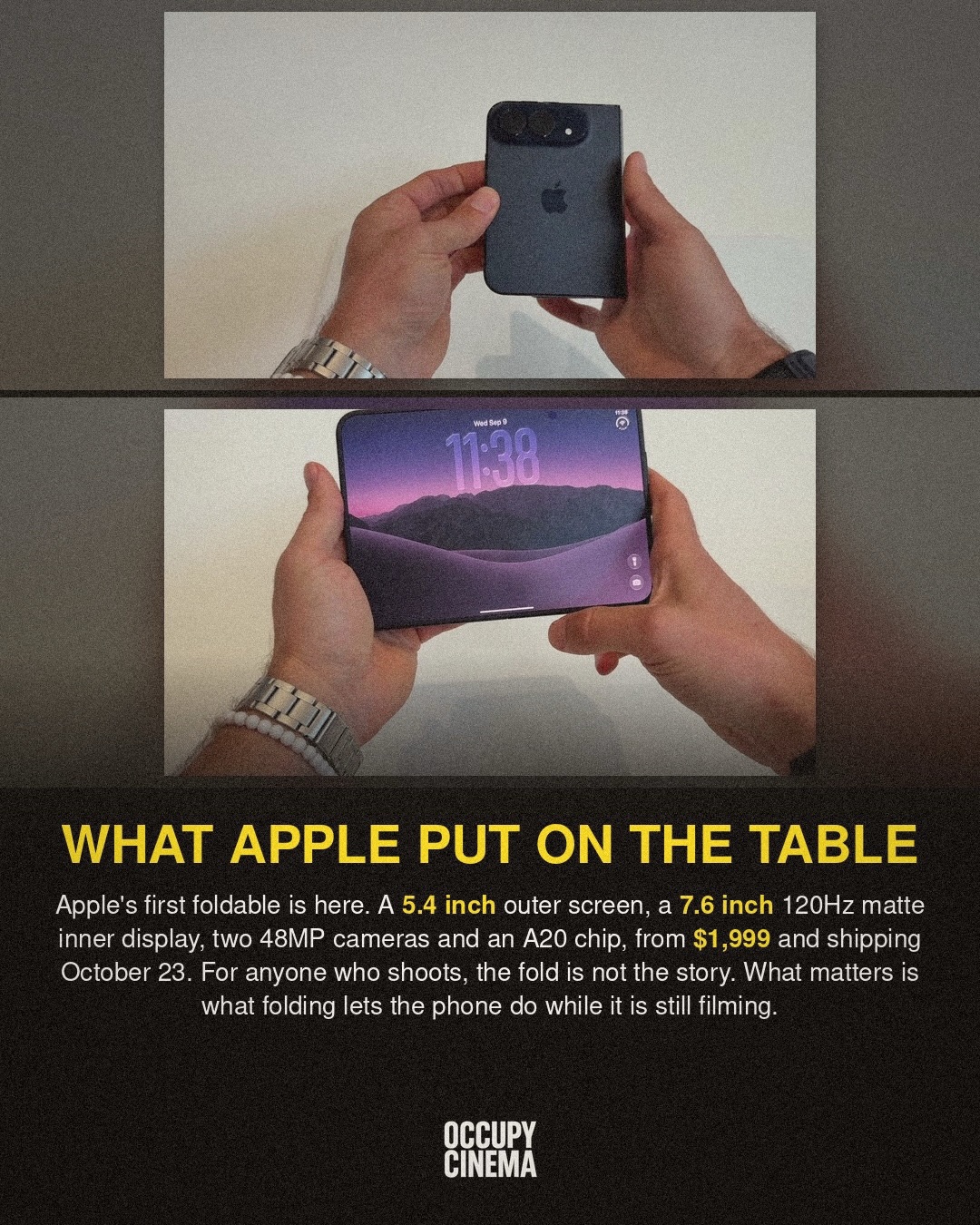 Apple's Foldable iPhone Targets Filmmakers: A New Production Paradigm?, image 2 of 10