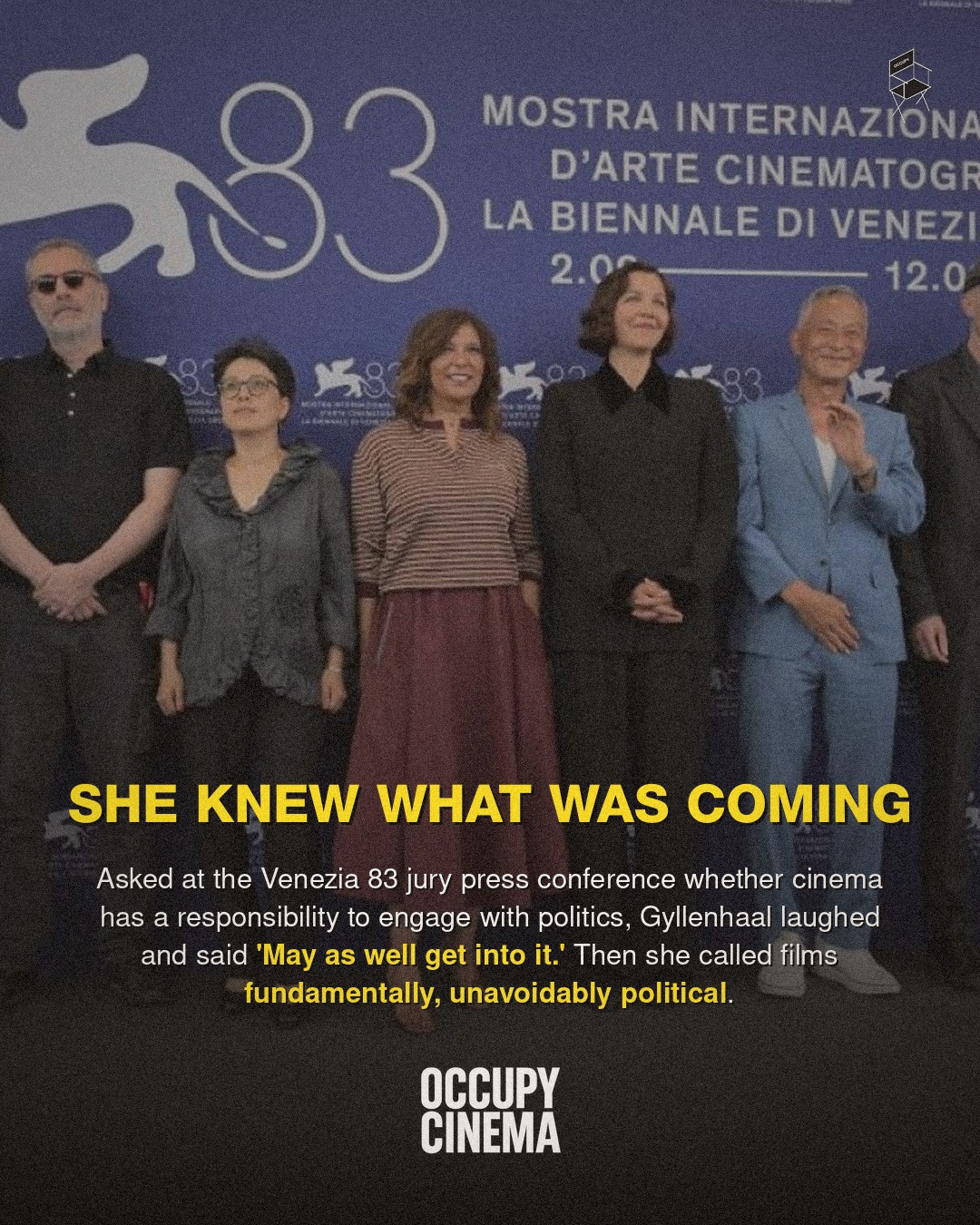 Gyllenhaal Declares Cinema Inescapably Political at Venice, image 2 of 5