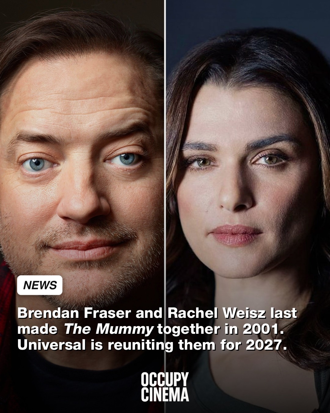 Brendan Fraser and Rachel Weisz Reunite for New Mummy Sequel Directed by Radio Silence