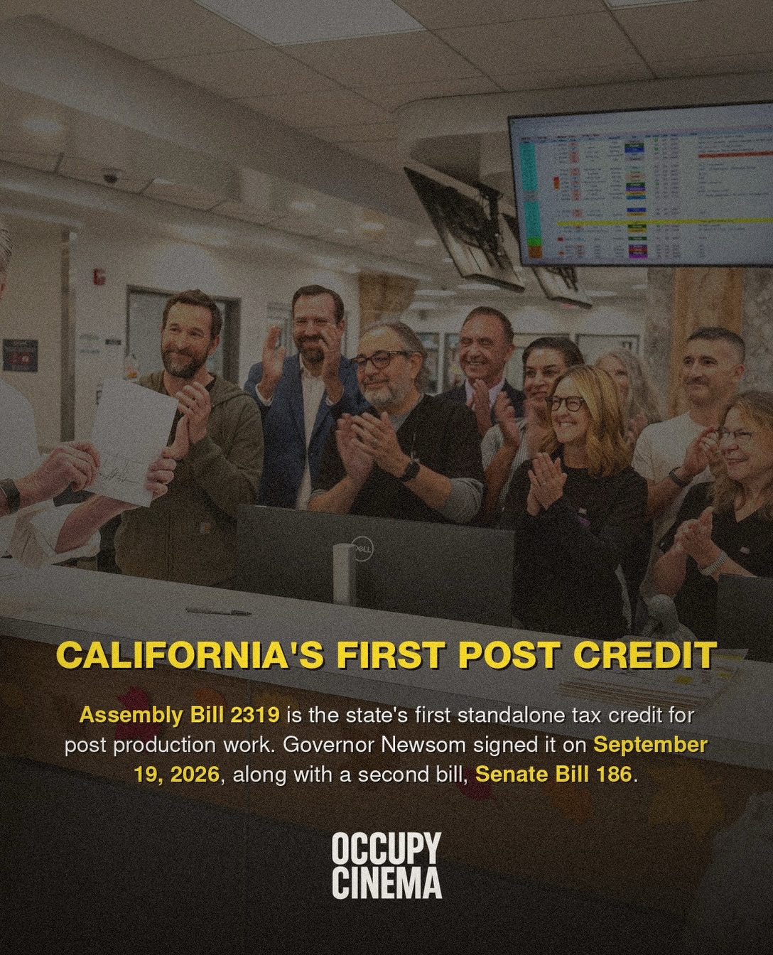 California Unveils First Standalone Post-Production Tax Credit Under AB 2319, image 2 of 10