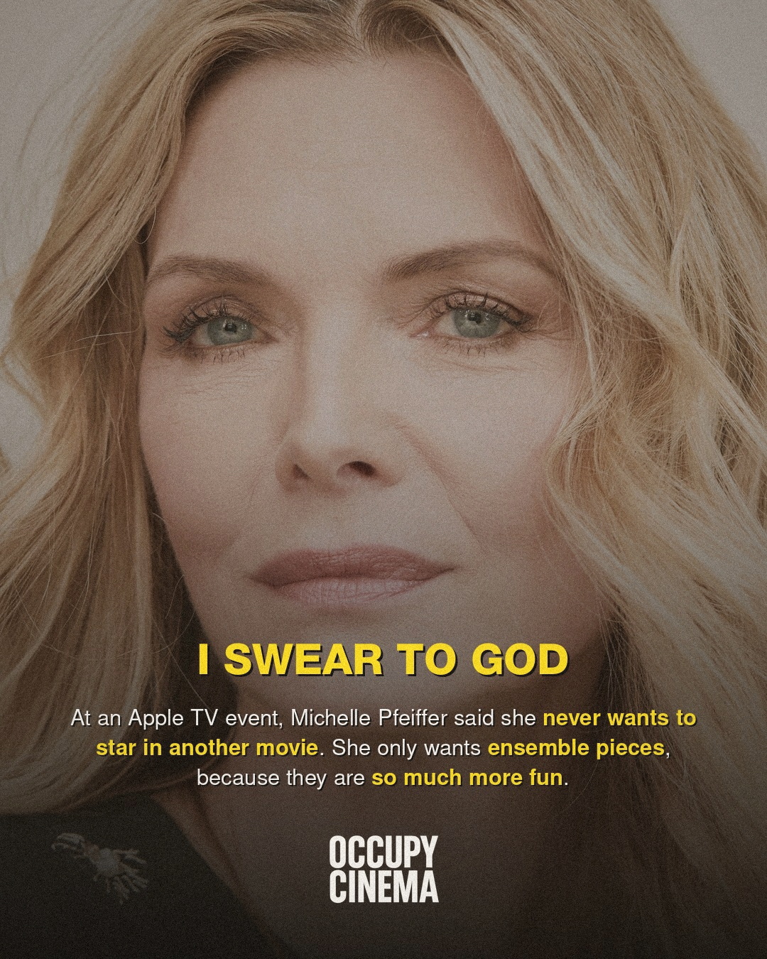 Michelle Pfeiffer is Done Carrying Movies Alone, image 2 of 5
