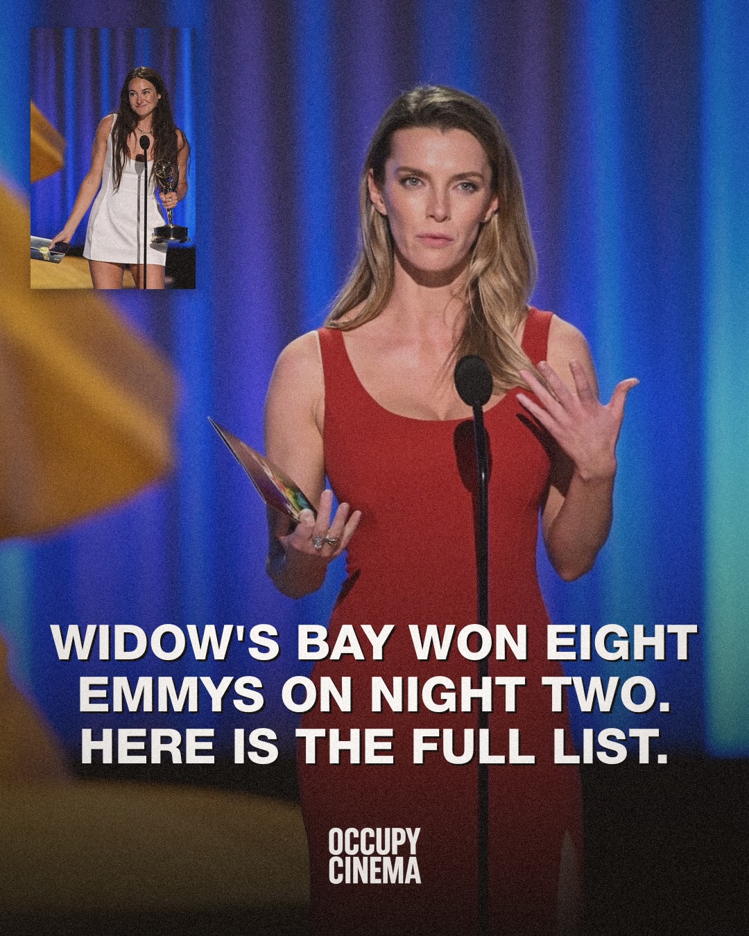Emmy Night Two: Apple's 'Widow's Bay' Dominates, 'DTF St. Louis' Sweeps Limited Series