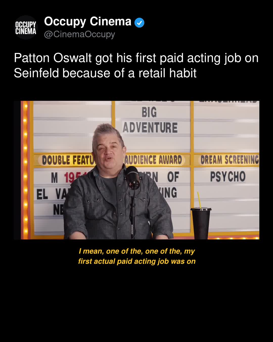 How a Retail Habit Delivered Patton Oswalt’s First Big TV Breakthrough