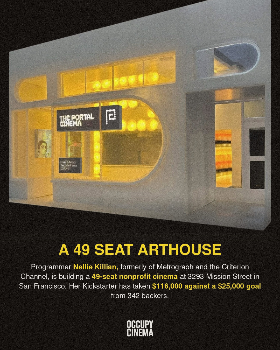 San Francisco’s Next Arthouse Cinema Is 49 Seats and $50,000 Away from Reality, image 2 of 4