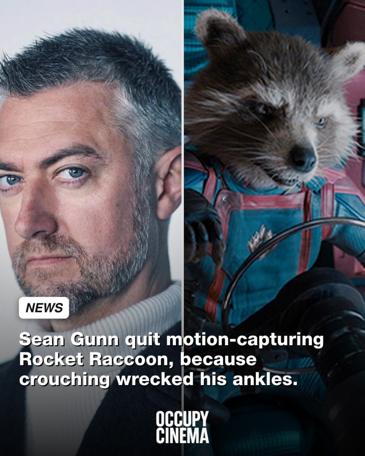 Sean Gunn Retires From Rocket Raccoon Mocap Duty After a Decade of Physical Toll