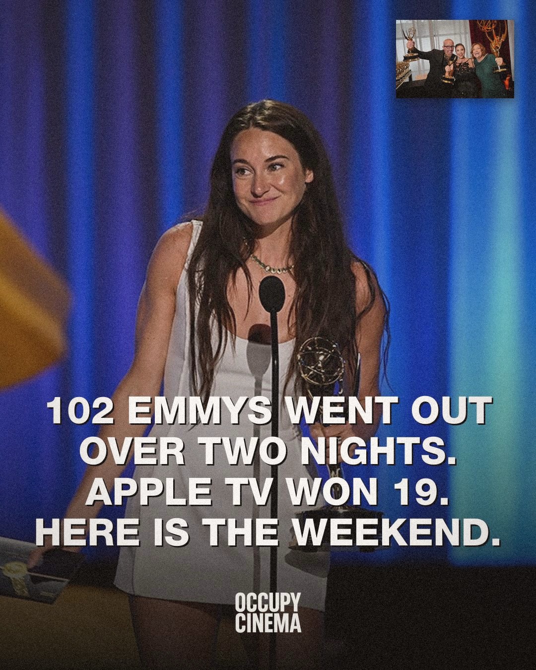 Creative Arts Emmys: Apple TV Dominates, Shailene Woodley Wins First Emmy
