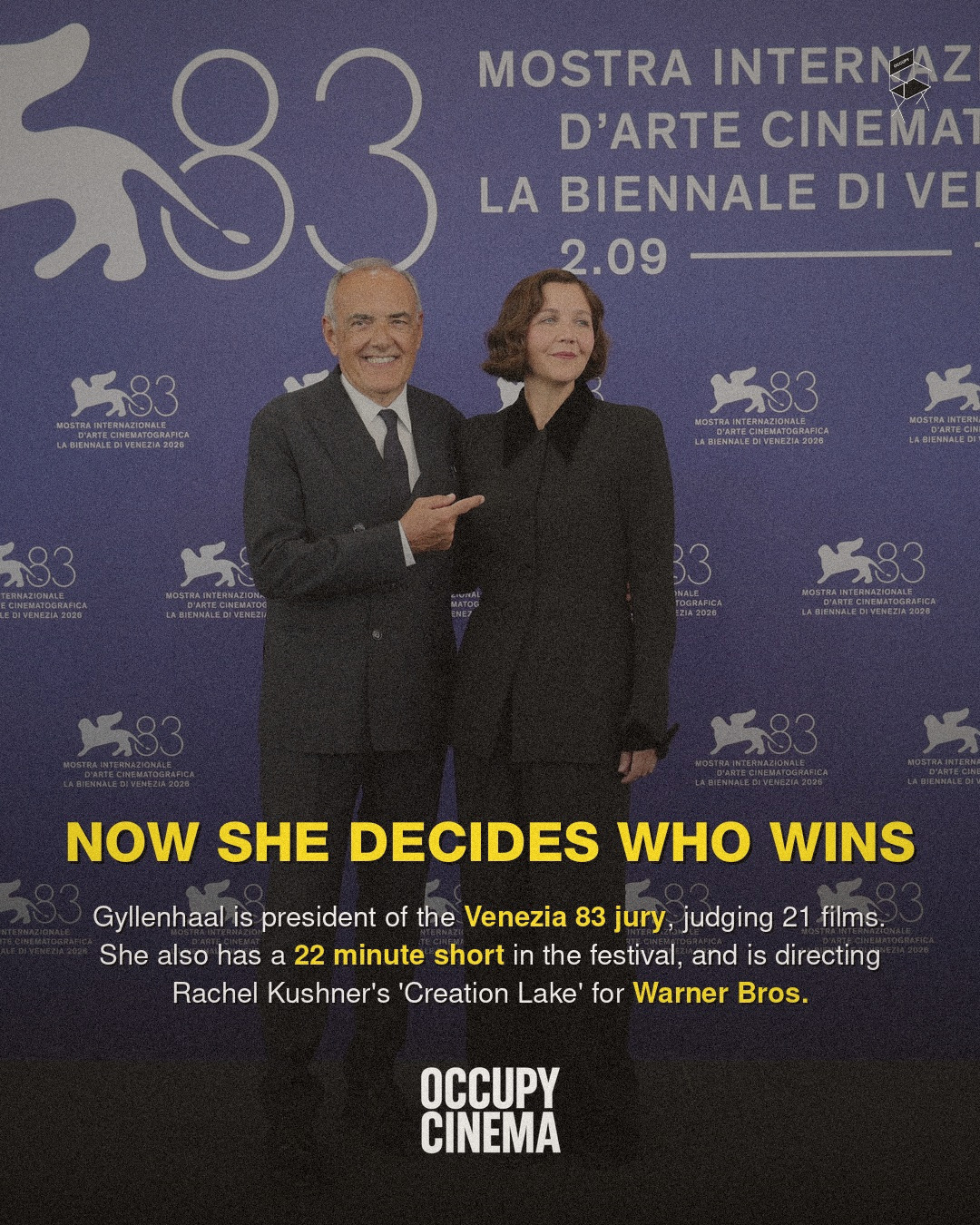 From Debut Director to Venice Jury President: Maggie Gyllenhaal's Rapid Ascent, image 4 of 5