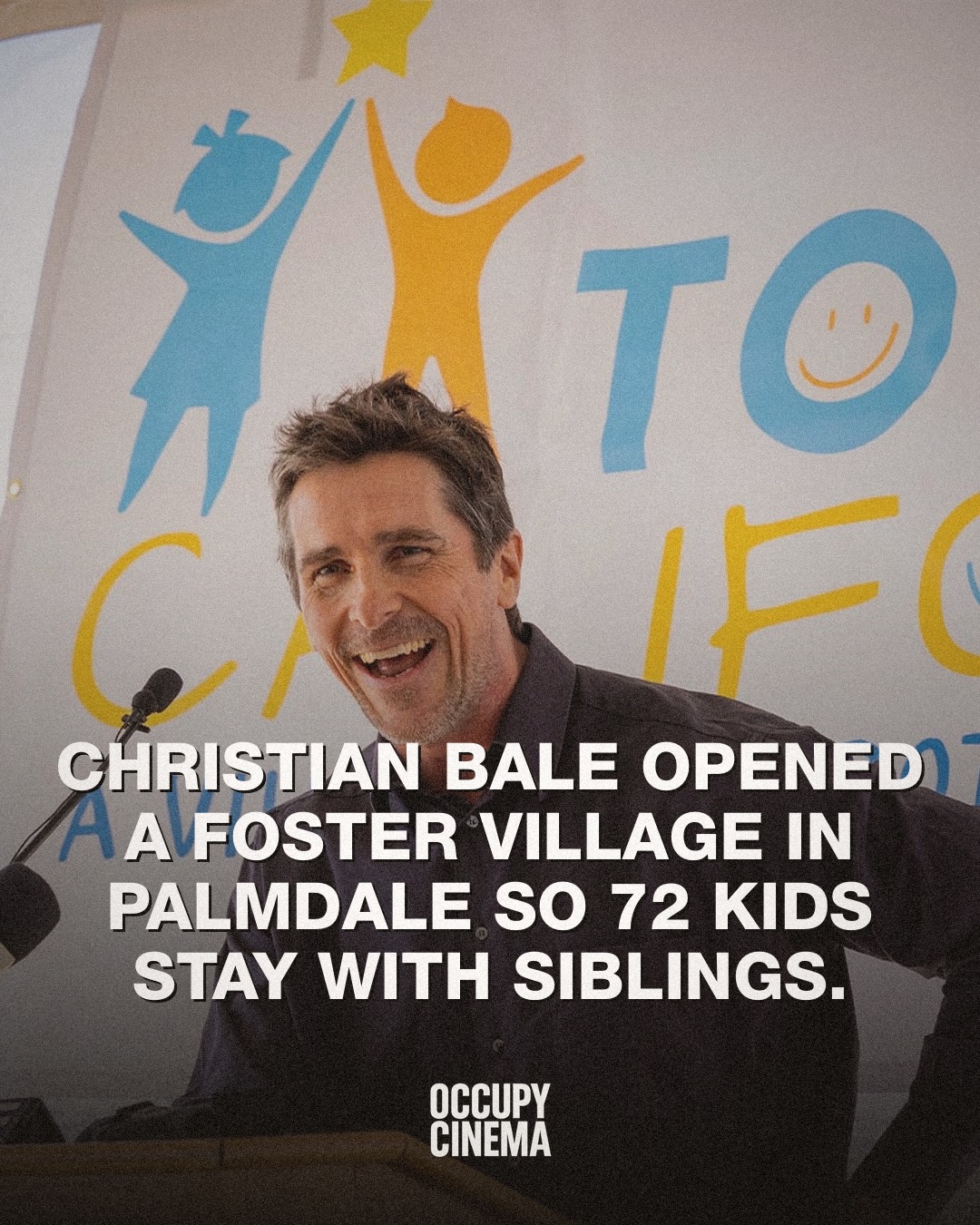 Christian Bale Opens Foster Care Village After 16-Year Endeavor