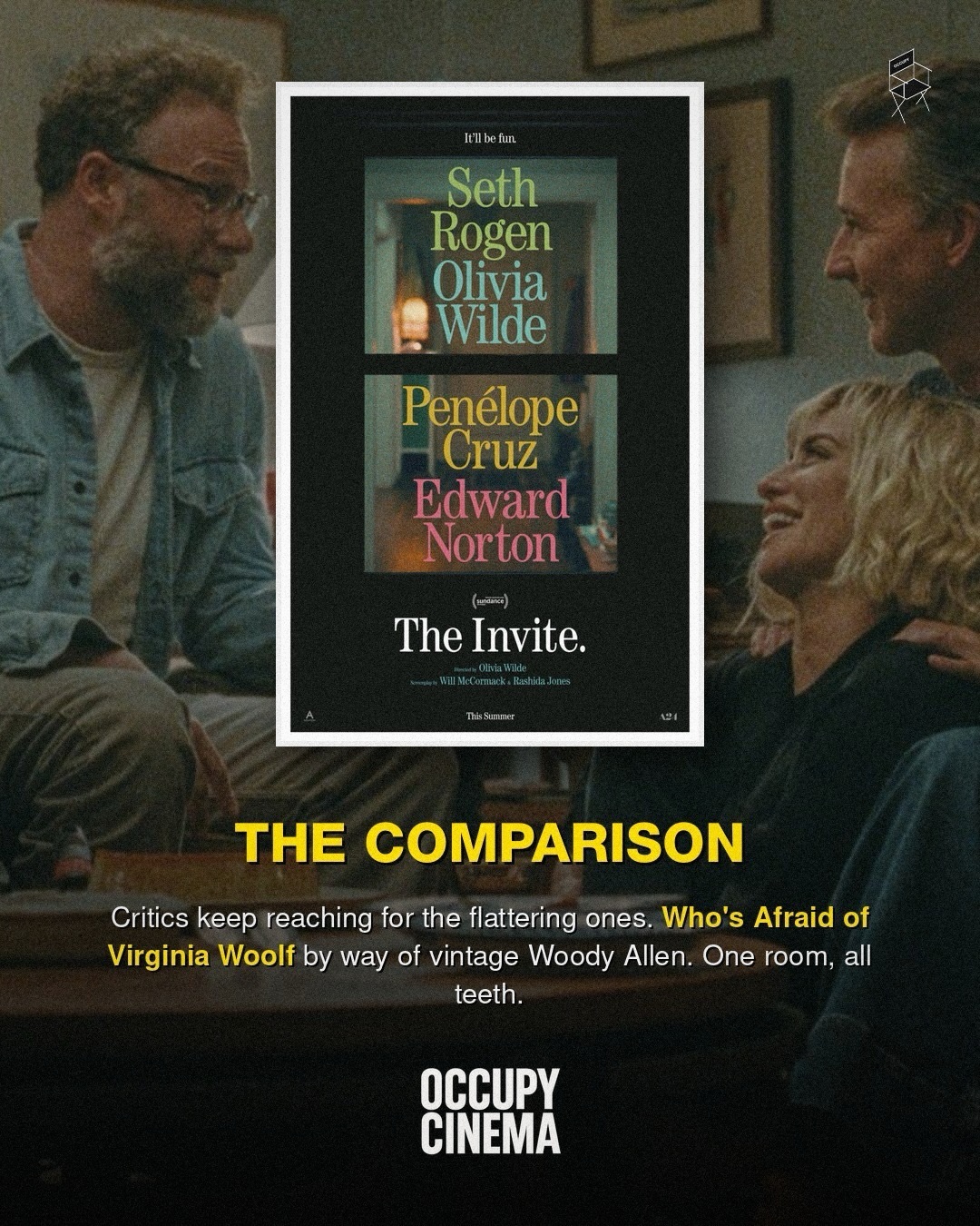 Inside A24's $12M Bet on Olivia Wilde's Single-Room Comedy 'The Invite', image 7 of 10