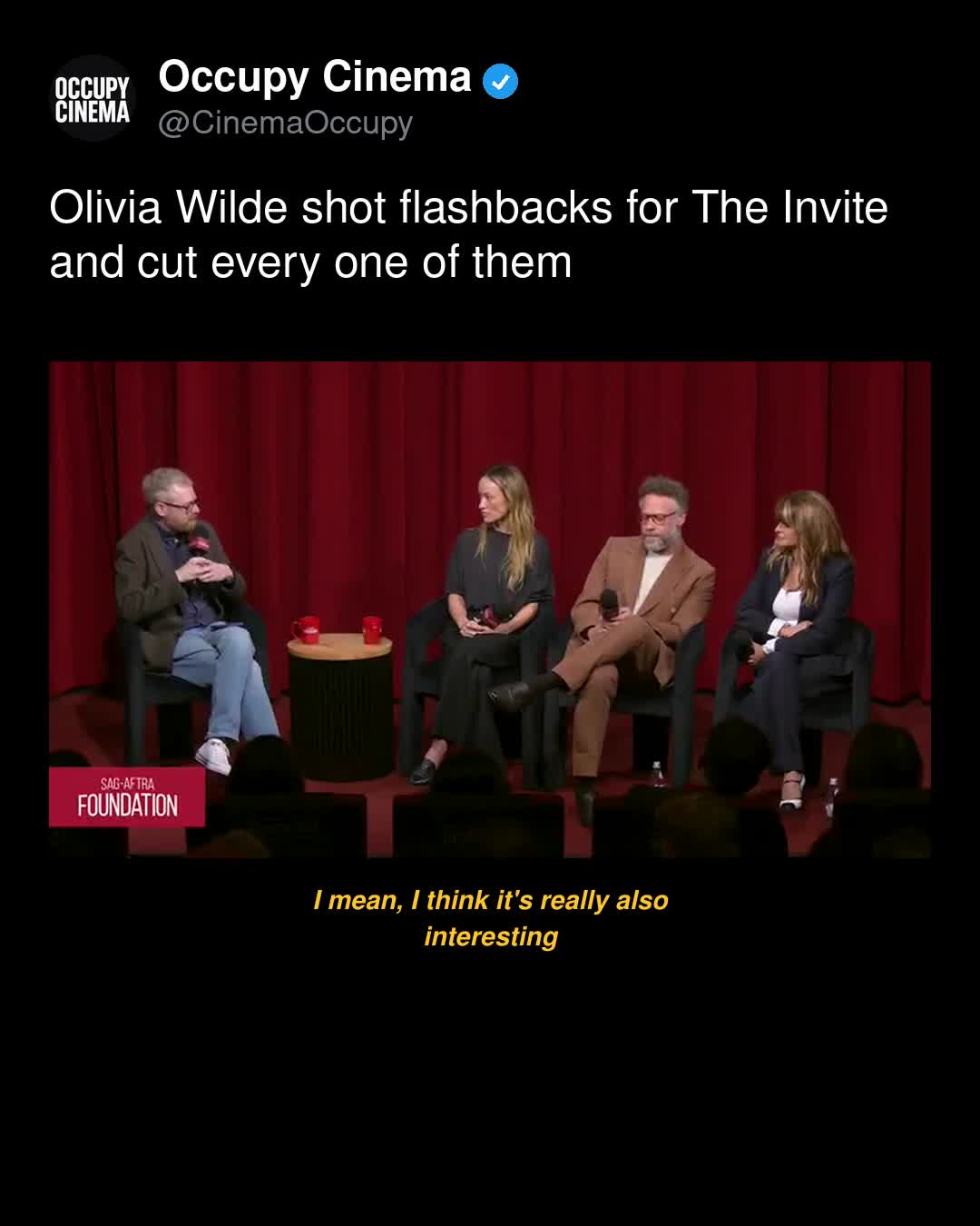 Olivia Wilde Cuts the Safety Net: Inside the Chamber Piece Discipline of 'The Invite'