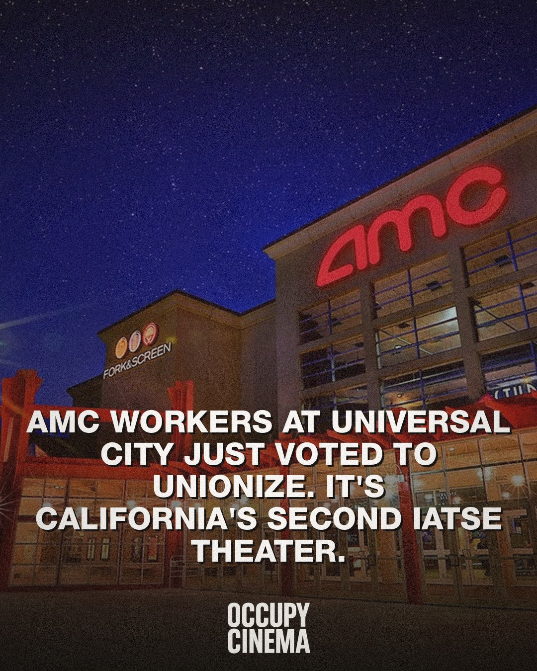 AMC Universal City Workers Vote to Unionize with IATSE in Major Exhibition Victory